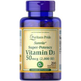 Super-Potency Vitamin D3 Puritan's Pride 200 softgels