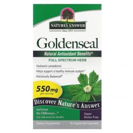 Goldenseal Root Nature's Answer 550mg - 50 wegetariańskich kapsułek