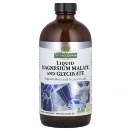 Liquid Magnesium Malate and Glycinate Nature's Answer 480 ml.