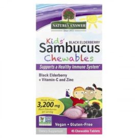 Kid's Sambucus Chewables Nature's Answer 45 chewable tabletek
