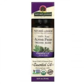 100% Pure Alpine Fresh Blend Essential Oil Nature's Answer 15 ml.