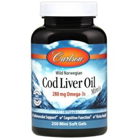 Cod Liver Oil Minis Carlson Labs 250 mini softgels