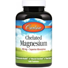 Chelated Magnesium Carlson Labs 180 tabletek