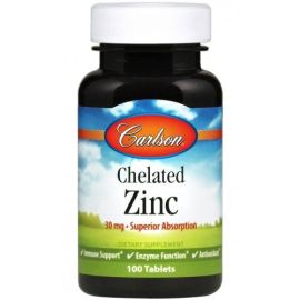 Chelated Zinc Carlson Labs 100 tabletek