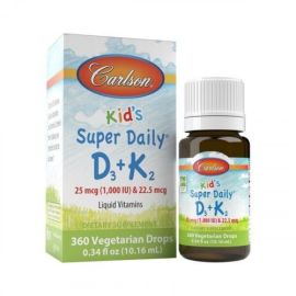 Kid's Super Daily D3 + K2 Carlson Labs 10 ml.