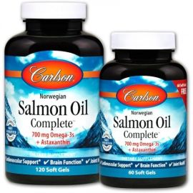 Norwegian Salmon Oil Complete Carlson Labs 120 + 60 softgels