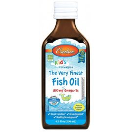 Kid's The Very Finest Fish Oil Carlson Labs 200 ml. 800mg Natural Mixed Berry