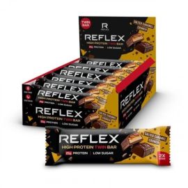 High Protein Twin Bar Reflex Nutrition 12 x 60g Salted Caramel Crunch