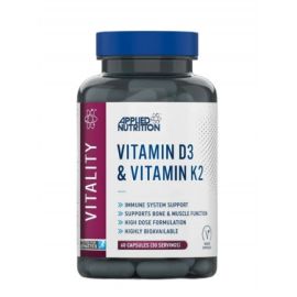 Vitamin D3 & Vitamin K2 Applied Nutrition 60 wegetariańskich kapsułek