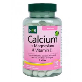 Calcium + Magnesium & Vitamin D Holland & Barrett Calcium + Magnesium & Vitamin D - 120 vegetarian tabs
