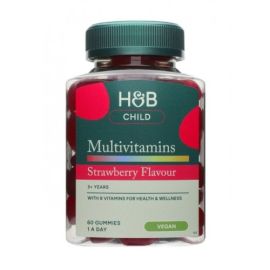 Child Multivitamins Gummies Holland & Barrett Strawberry - 60 żelków