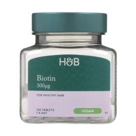 Biotin Holland & Barrett 300mcg - 120 tabletek