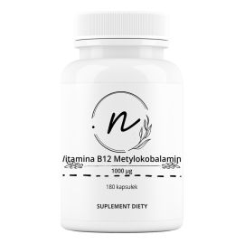 Witamina B12 Metylokobalamina 1000 mcg 180 kapsułek | NaturePRO