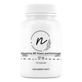 Witamina B5 Kwas pantotenowy 250 mg 100 kapsułek | NaturePRO
