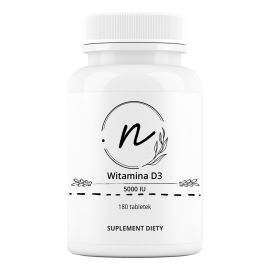 Witamina D3 5000 IU 180 tabletek | NaturePRO