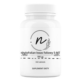 MethyloFolian kwas foliowy 5-MTHF 800 μg 360 tabletek | NaturePRO