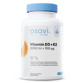 Witamina D3 + K2 Osavi - 120 softgels