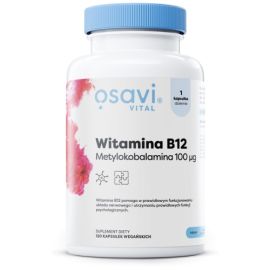 Witamina B12 Metylokobalamina Osavi 100mcg - 120 vegan kapsułek