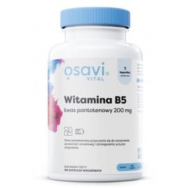 Witamina B5 Kwas Pantotenowy Osavi 200mg - 180 vegan kapsułek