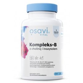 Kompleks-B z Choliną i Inozytolem Osavi 120 vegan kapsułek