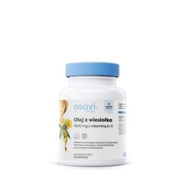Olej z Wiesiołka z Witaminą A i E Osavi 1800mg - 60 softgels
