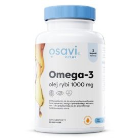 Omega-3 Olej Rybi Molecularly Distilled Osavi 1000mg - 60 softgels