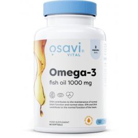 Omega-3 Olej Rybi Molecularly Distilled Osavi - 60 softgels