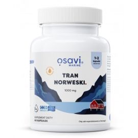 Tran Norweski Kapsułki Osavi 1000mg (Cytryna) - 60 softgels
