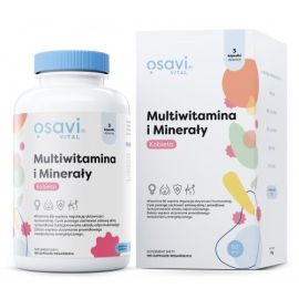 Multiwitamina i Minerały Kobieta Osavi 180 vegan kapsułek