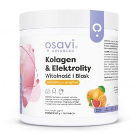 Kolagen Elektrolity Witalność i Blask Osavi Pomarańcza & Grejpfrut - 300 grams