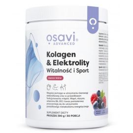 Kolagen Elektrolity Witalność i Sport Osavi Owoce Leśne - 390 grams