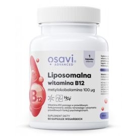 Liposomalna Witamina B12 Osavi Metylokobalamina 100mcg - 60 vegan kapsułek