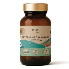 Witamina D3 + K2 4000 IU 100 μg  120 kapsułek UNUVI