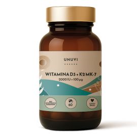 Witamina D3 + K2 2000 IU 100 μg 60 kapsułek UNUVI