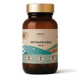 Witamina B12 Metylokobalamina 100 μg 60 kapsułek wegetariańskich UNUVI