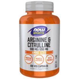 Arginine & Citrulline NOW Foods 120 wegetariańskich kapsułek