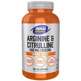Arginine & Citrulline NOW Foods 240 wegetariańskich kapsułek