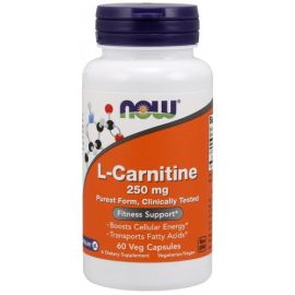 L-Carnitine NOW Foods 250mg - 60 wegetariańskich kapsułek