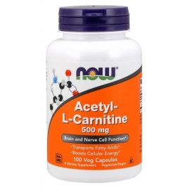 Acetyl-L-Carnitine NOW Foods 500mg - 100 wegetariańskich kapsułek
