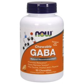 GABA Chewable with Taurine NOW Foods 90 chewables