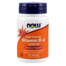 Vitamin D-3 NOW Foods 2000 IU - 30 softgels