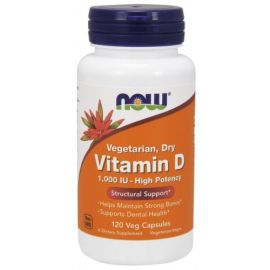 Vitamin D NOW Foods 120 wegetariańskich kapsułek