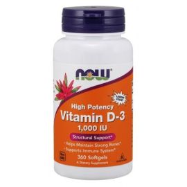 Vitamin D-3 NOW Foods 1000 IU - 360 softgels
