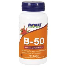 Vitamin B-50 NOW Foods Vitamin B-50 - 100 tabletek