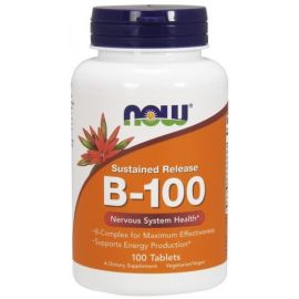 Vitamin B-100 Sustained Release NOW Foods 100 tabletek