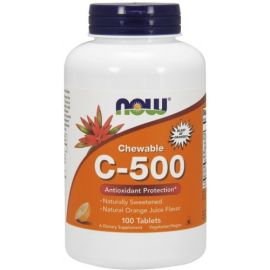 Vitamin C-500 Chewable NOW Foods 100 tabletek Cherry