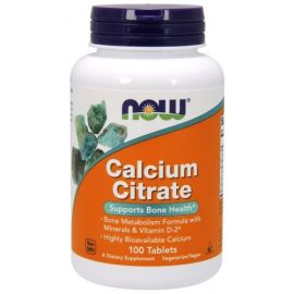 Calcium Citrate with Minerals & Vitamin D-2 NOW Foods 100 tabletek