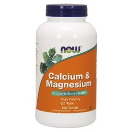 Calcium & Magnesium NOW Foods 250 tabletek