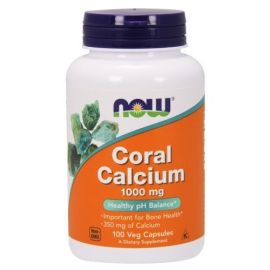Coral Calcium NOW Foods 1000mg - 100 wegetariańskich kapsułek