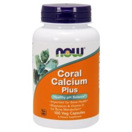 Coral Calcium Plus NOW Foods 100 wegetariańskich kapsułek